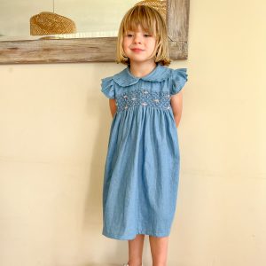 Vestido Jean Punto Smock
