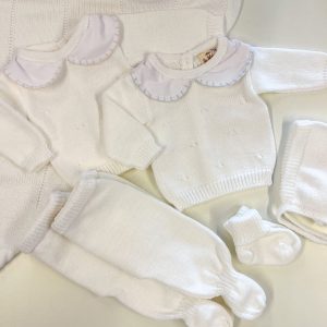 Conjunto Cuello Bordado Tejido en Dralon