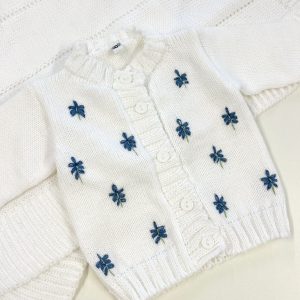 Conjunto Jardinero y Saco Lavandas Tejido en Dralon