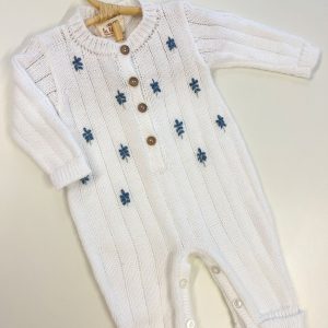 Entero Bordado Lavandas Tejido en Dralon