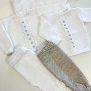 Batita y Pelele Rombos Tejido en Dralon