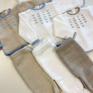 Batita y Pelele Ochos Tejido en Dralon