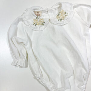 Body Cuello Flores Bordado