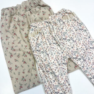 Pantalón Pana Flores Forrado