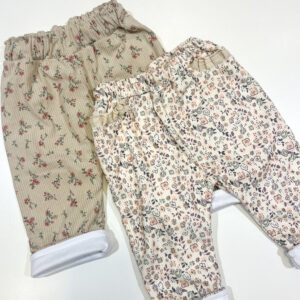 Pantalón Pana Flores Forrado