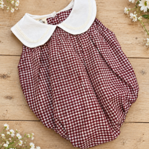 Ranita Cuadros Bordeaux con Cuello
