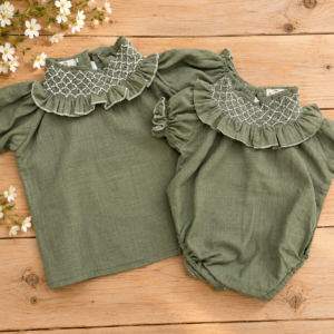 Camisa Cuello Smock
